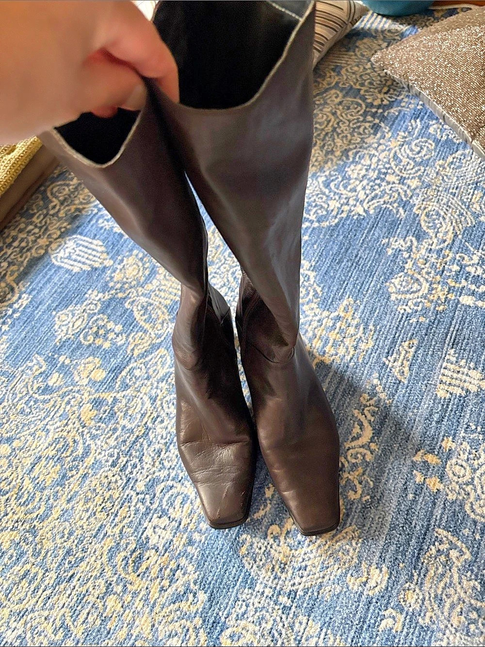 Women's Brown Stuart Weitzman leather long boots
